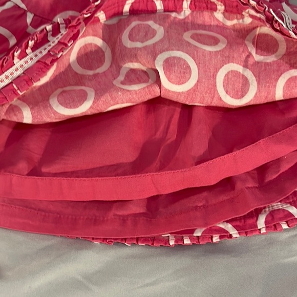 The Children's Place - Pink Circle Pattern Skirt with ribbon/ruffled hem - Picture 4 of 6